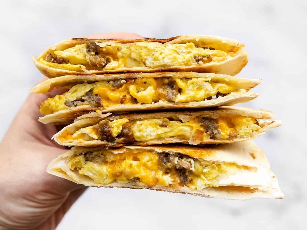 Kielbasa Breakfast Quesadillas