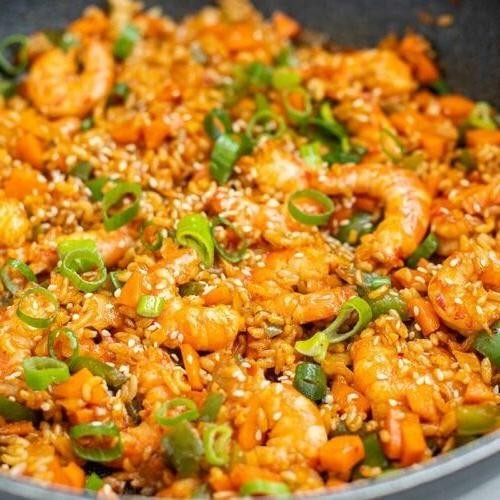 Kimchi Shrimp Fried Rice