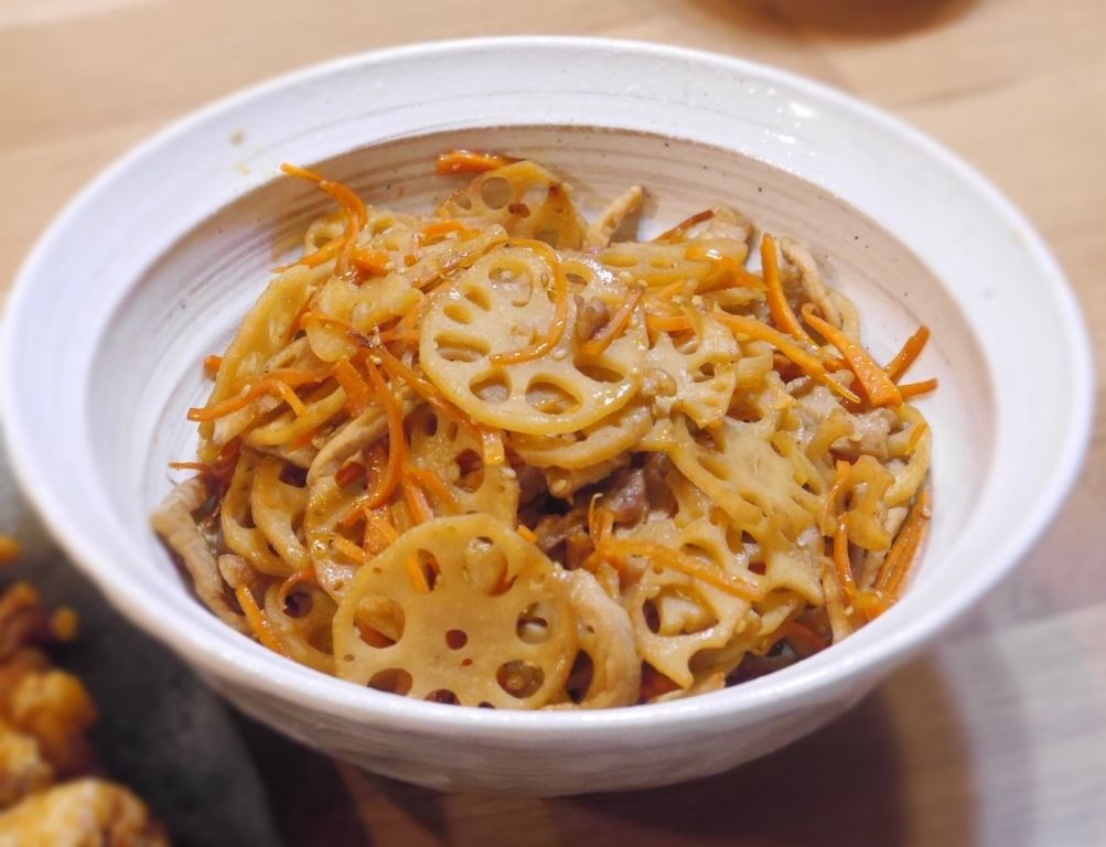 Kimpira Renkon (Spicy Stir-Fried Lotus Root)