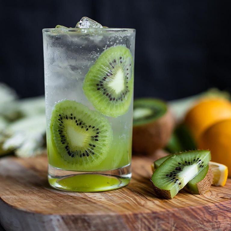 Kiwi Yogurt Soju Spritzer