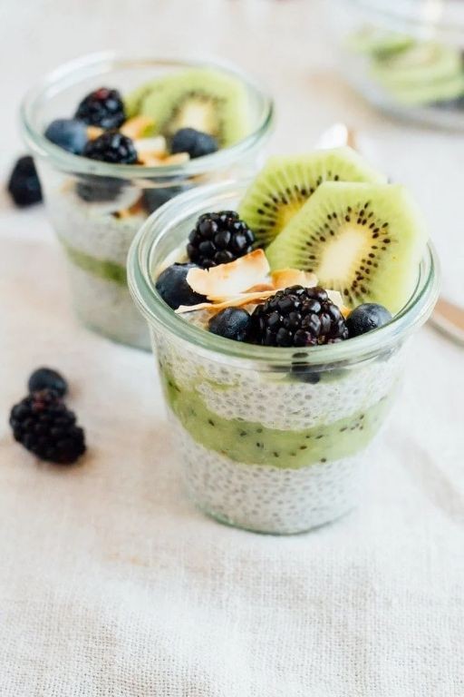 Kiwi and Green Apple Chia Pudding