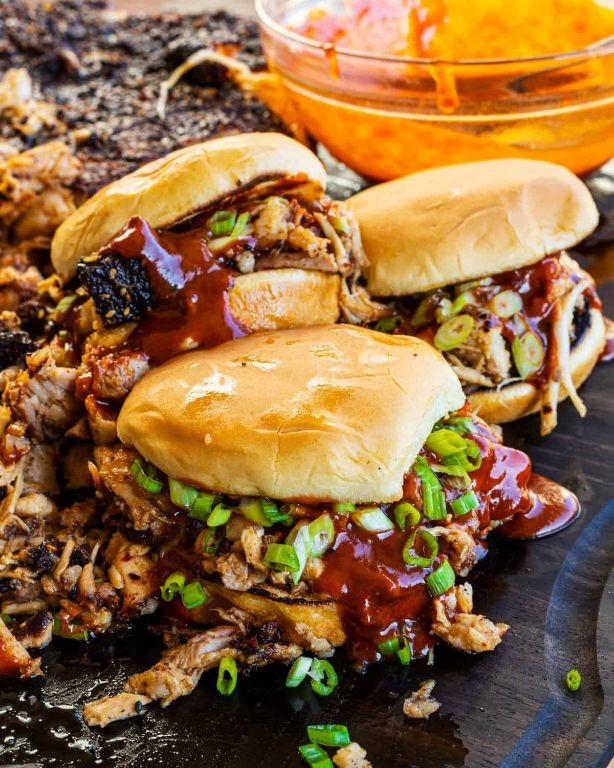 Korean BBQ Pulled Pork Sandwich