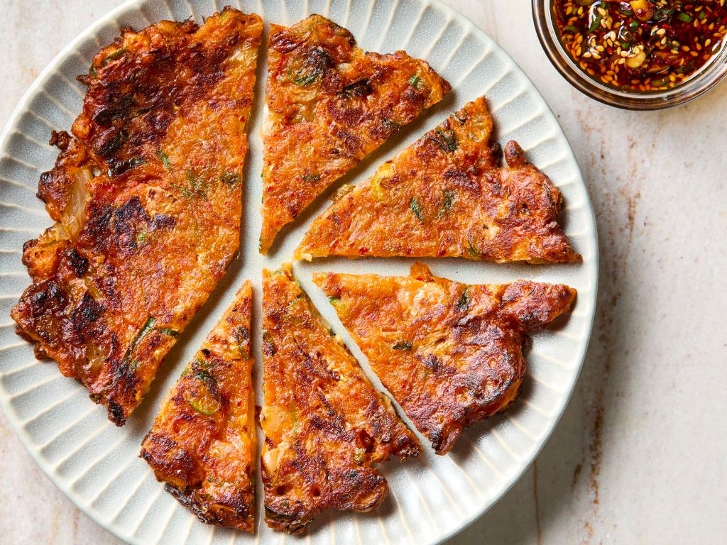 Korean Kimchi Pancakes