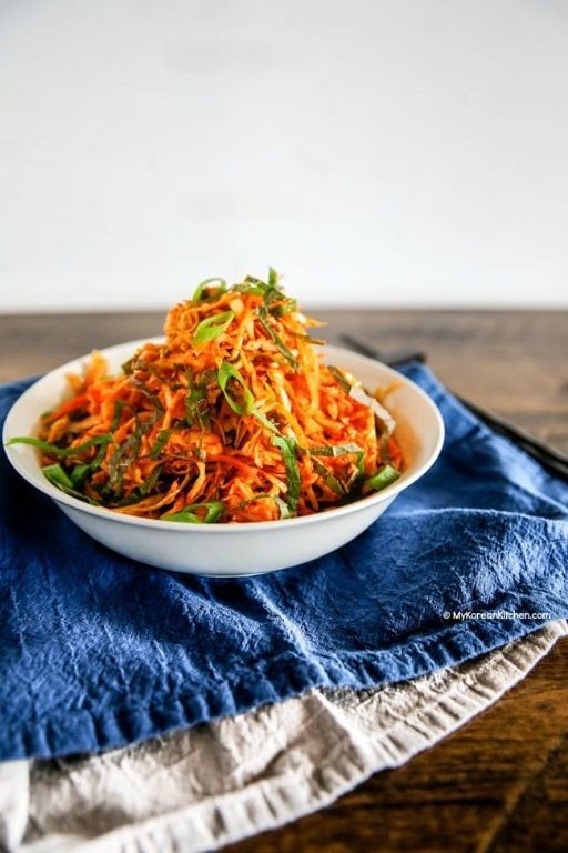 Korean Kimchi-Style Cole Slaw