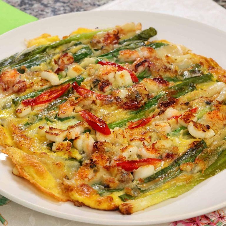 Korean Seafood Pancake (Haemul Jeon)