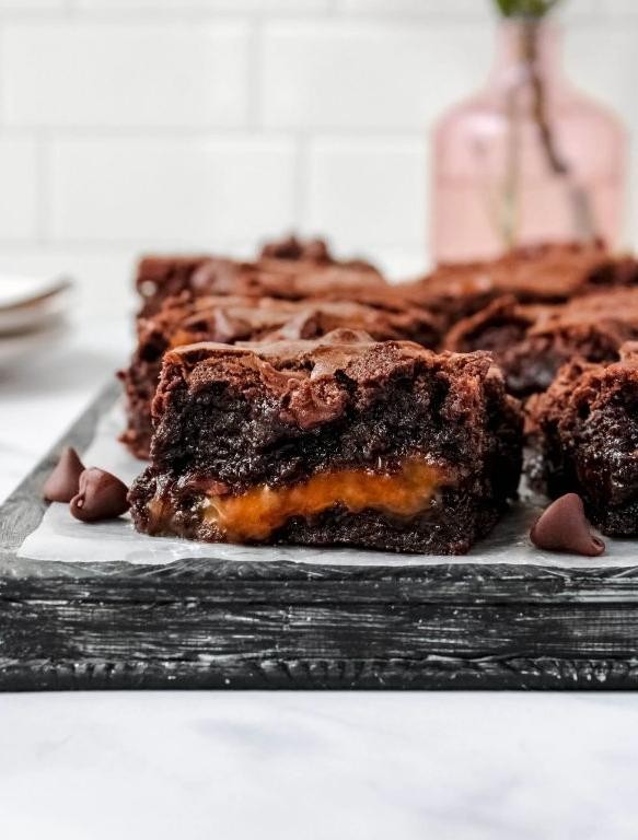 Kraft Caramel Stuffed Brownies