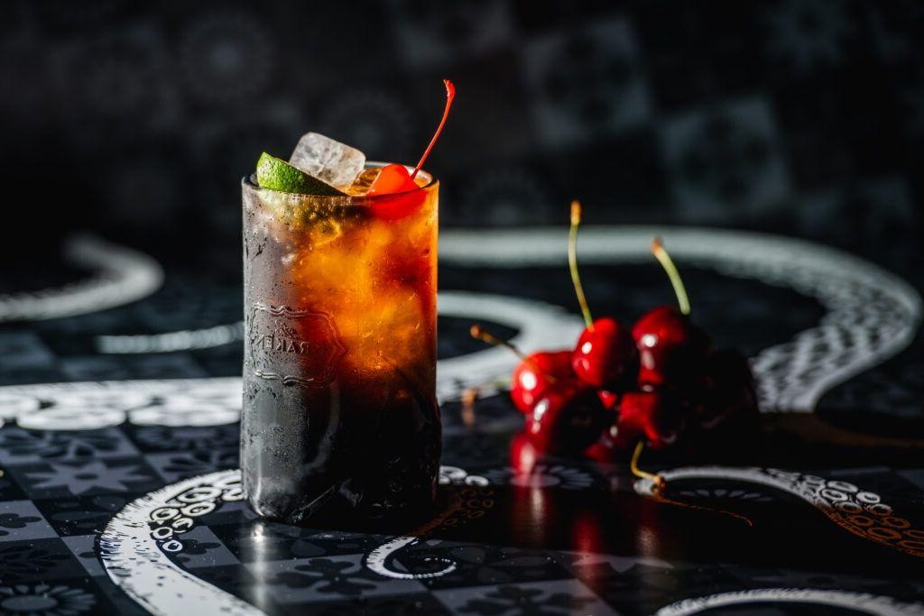 Kraken Rum Cherry Cola Float