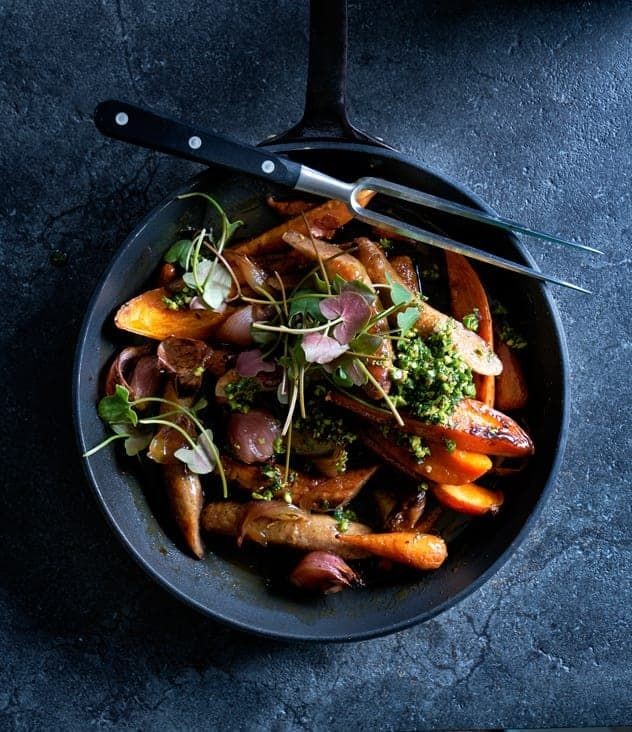 Lamb Sausage and Sweet Potato Skillet