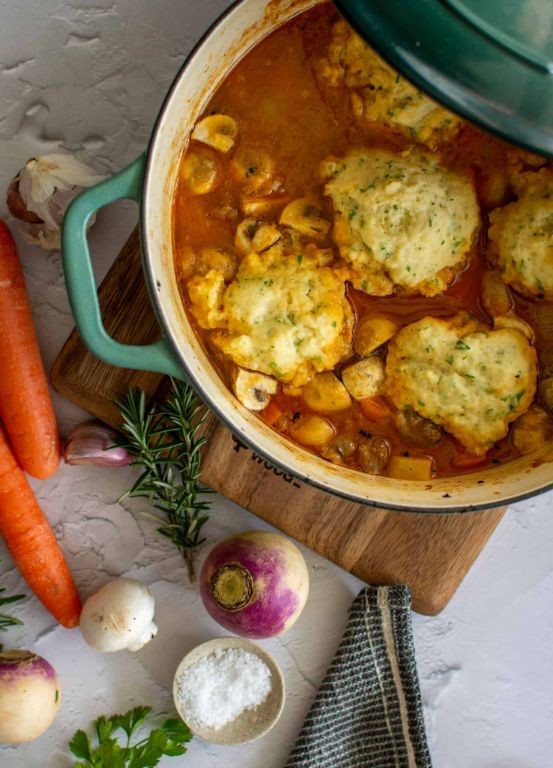 Lamb Stew with Blue Corn Dumplings