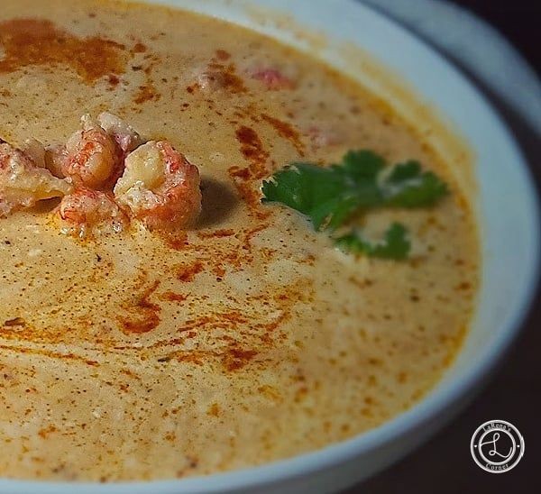 Langostino Bisque with Saffron and Crème Fraîche