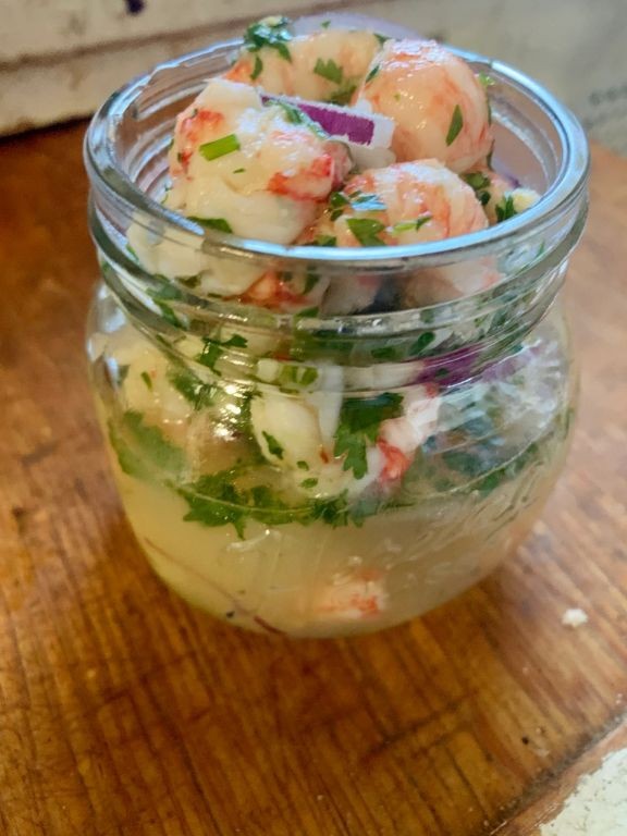 Langostino Ceviche with Fresh Lime and Cilantro