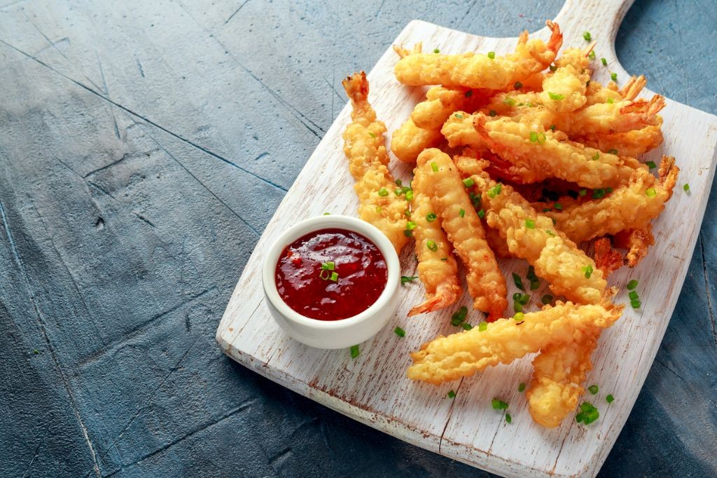 Langostino Tempura with Sweet Chili Sauce