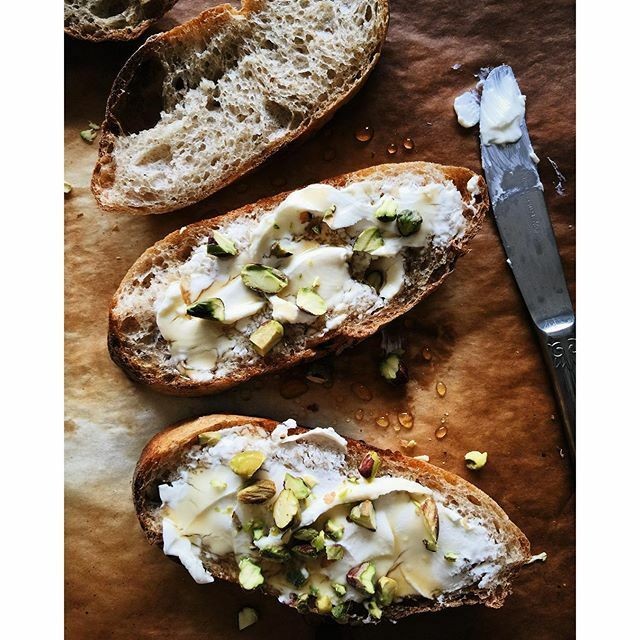 Lavender Honey Pasta with Ricotta and Pistachios