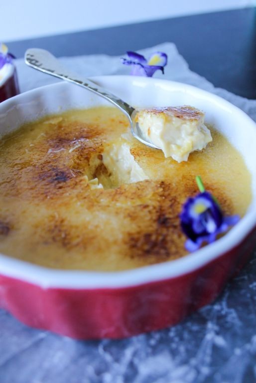Lavender Infused Egg White Custard