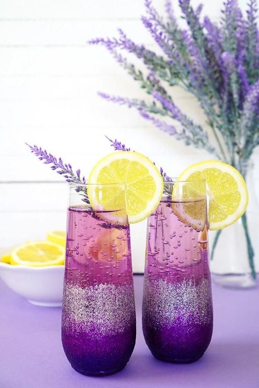 Lavender Lemonade Prosecco Punch