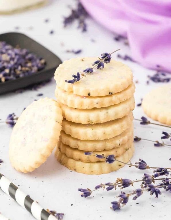 Lavender Shortbread Cookies