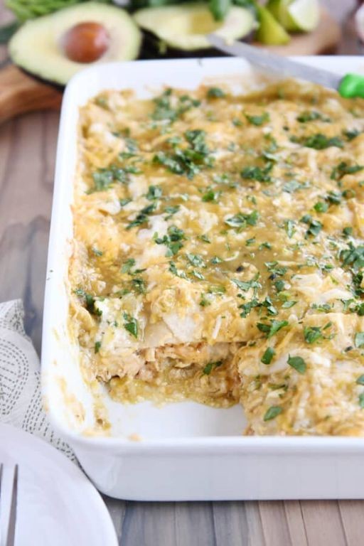 Layered Mexican Enchilada Casserole