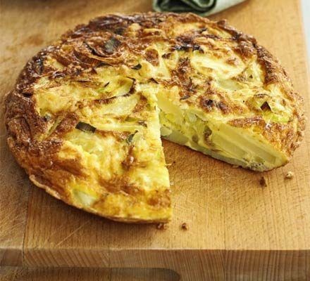 Leek and Parmesan Spanish Tortilla