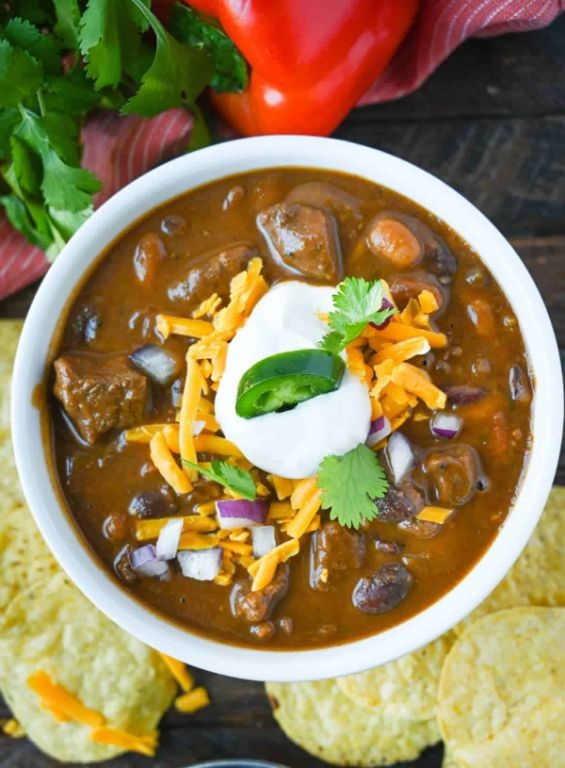 Leftover Steak Chili