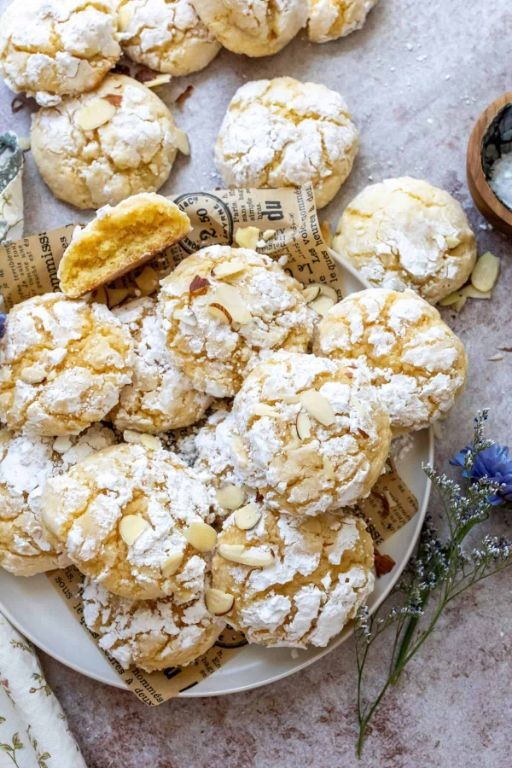 Lemon Almond Slice Cookies