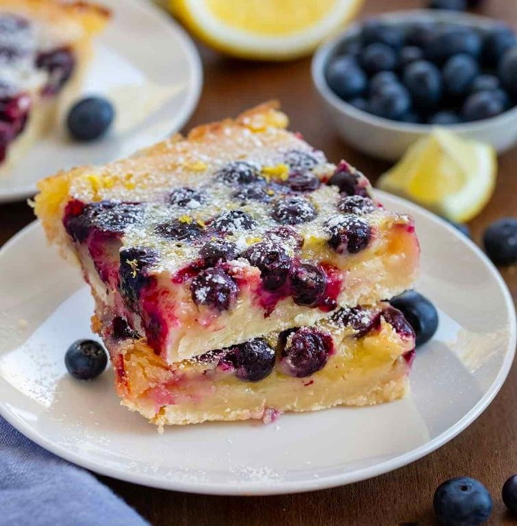 Lemon Blueberry Magic Bars