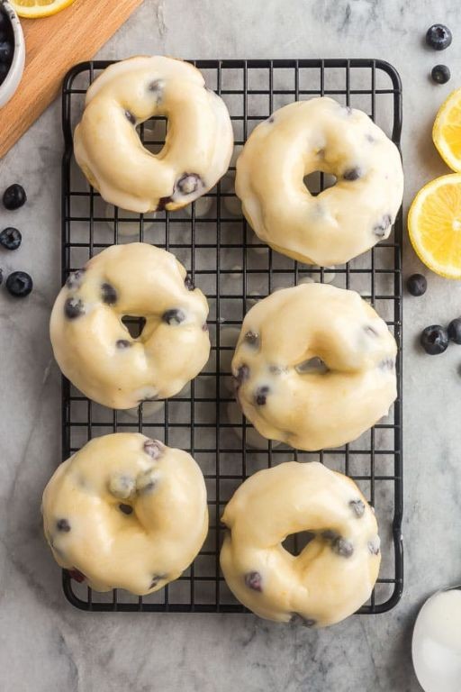 Lemon Blueberry Mini Donuts