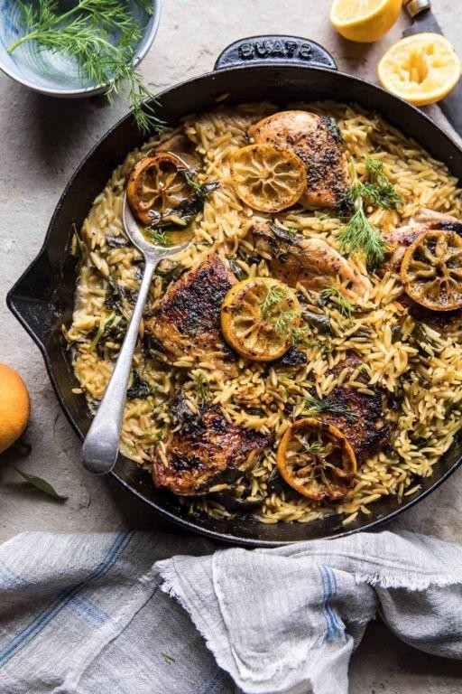 Lemon Butter Chicken and Orzo
