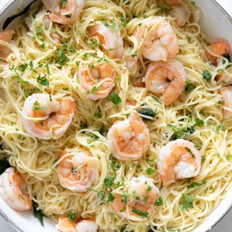 Lemon Butter Shrimp Pasta