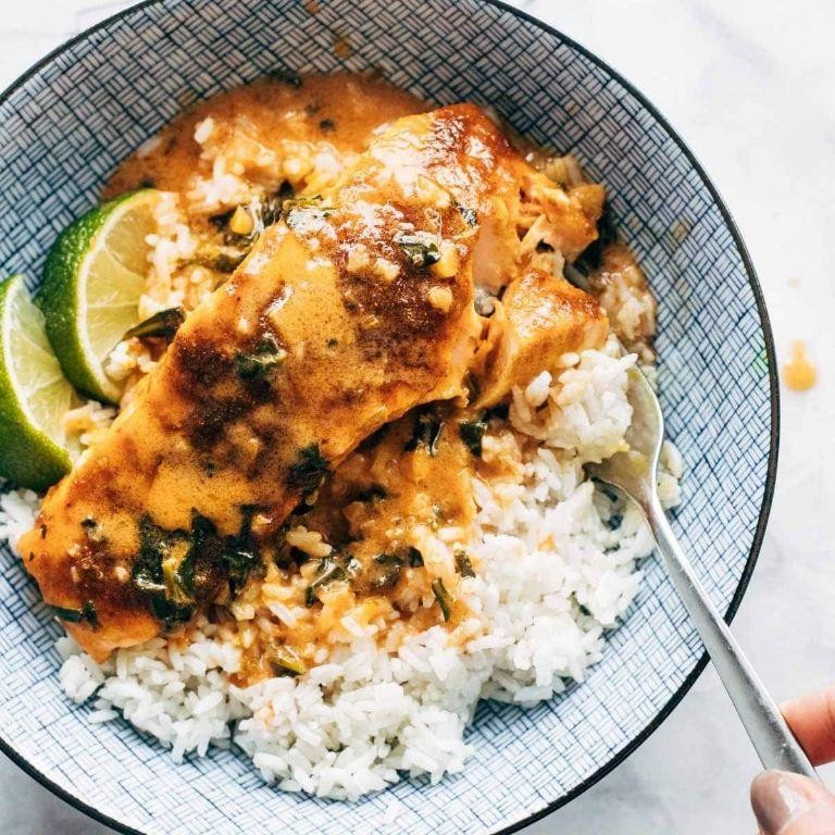Lemon Coconut Curry Salmon