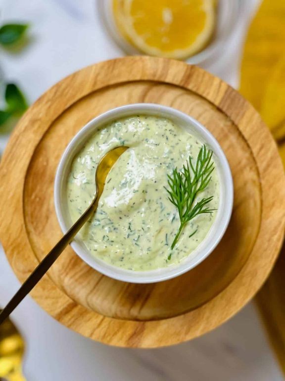Lemon Dill Aioli for Fish Tacos