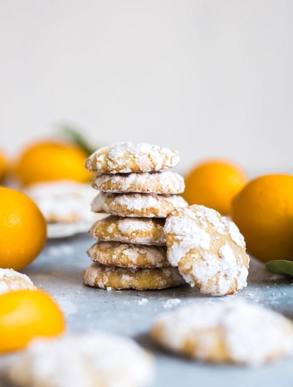 Lemon Ginger Crinkle Cookies