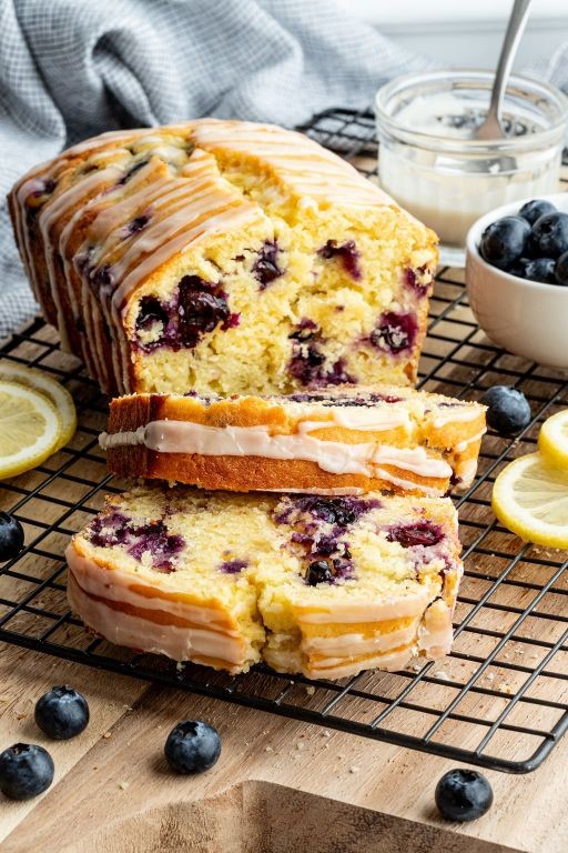 Lemon Glazed Yellow Cake with Fresh Berries