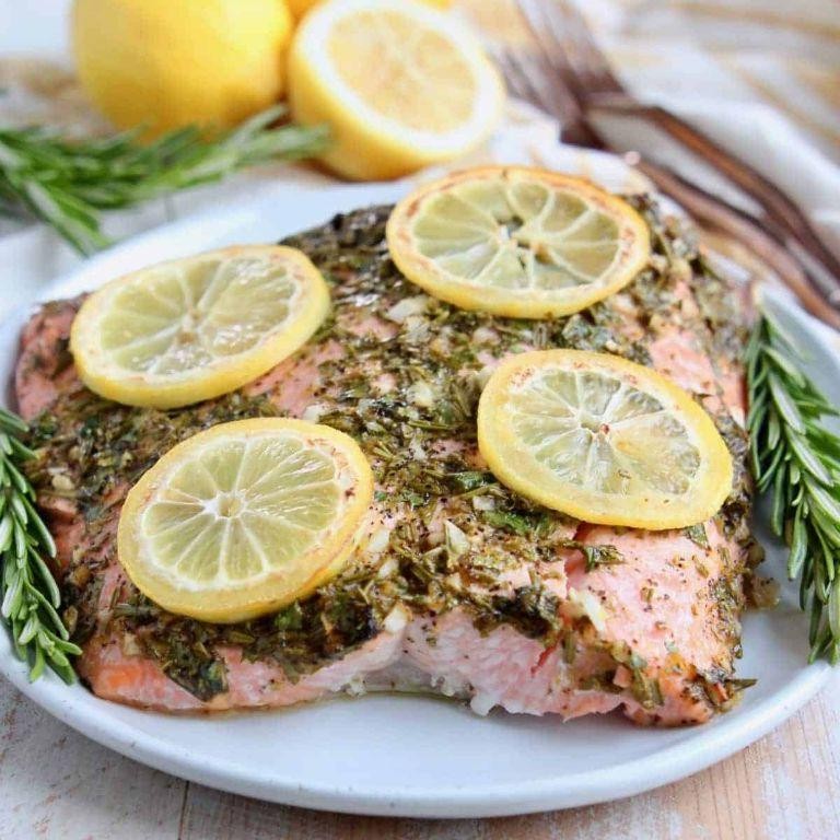 Lemon Herb Baked Salmon