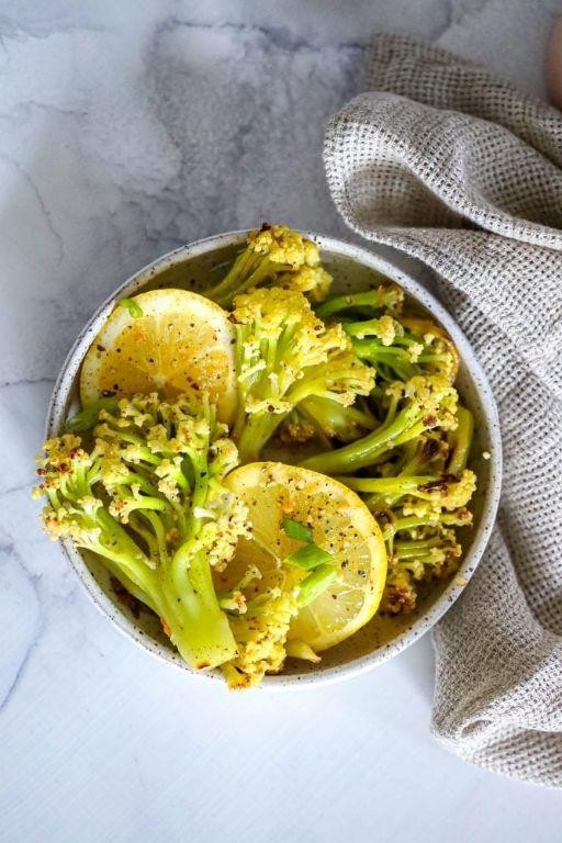 Lemon Herb Butter Baby Cauliflower