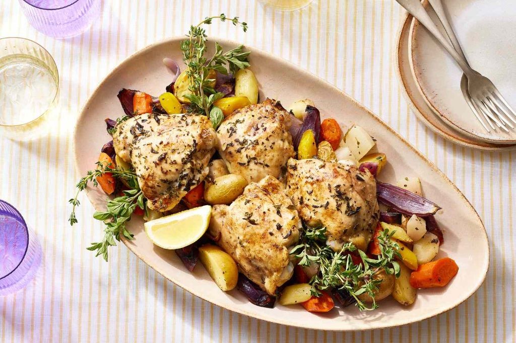 Lemon Herb Chicken with Roasted Vegetables