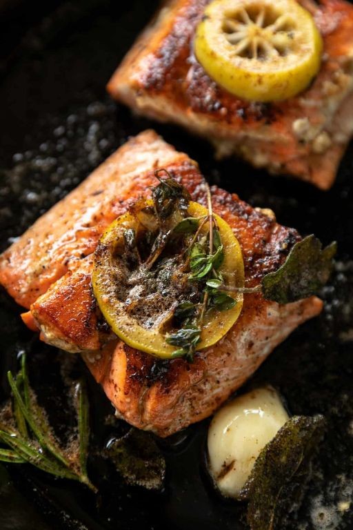 Lemon Herb Crispy Salmon