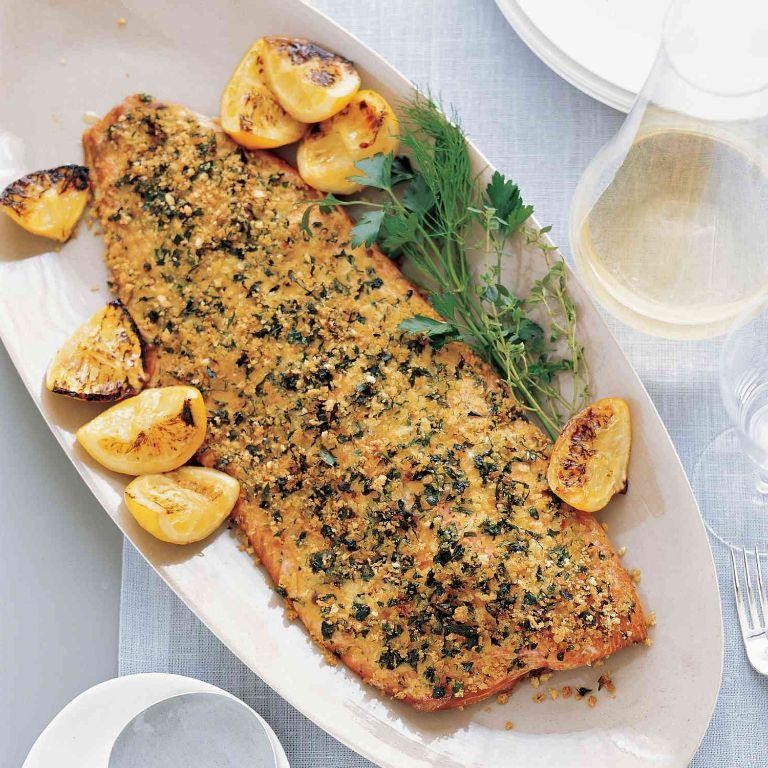 Lemon Herb Crusted Salmon