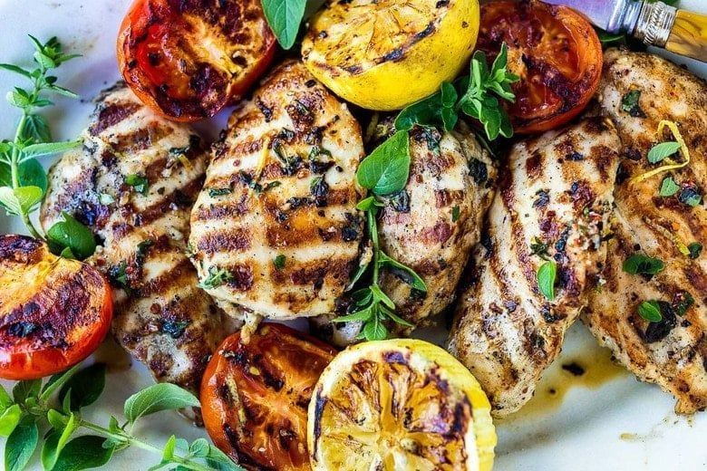 Lemon Herb Grilled Chicken Chunks