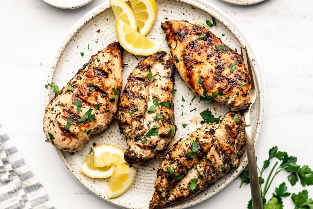Lemon Herb Grilled Chicken Strips