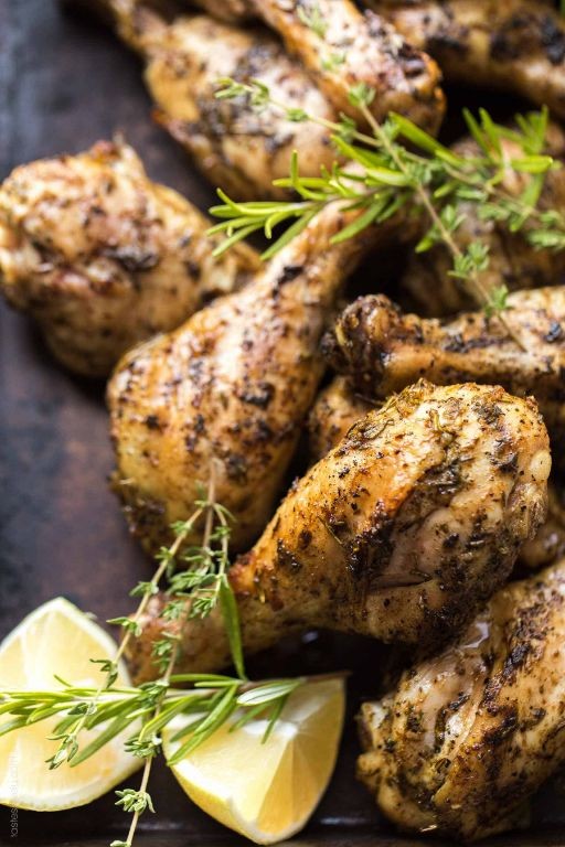 Lemon Herb Grilled Keto Chicken Legs