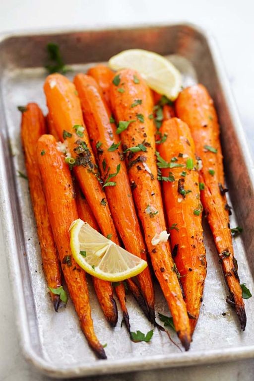 Lemon Herb Roasted Carrots