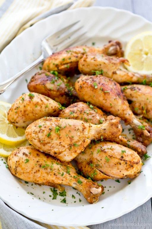 Lemon Herb Roasted Chicken Drumsticks