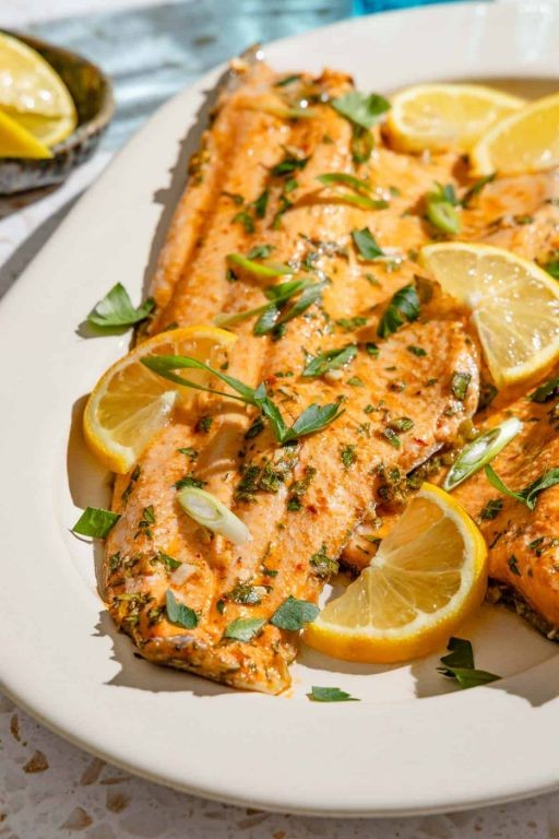 Lemon Herb Spanish Trout