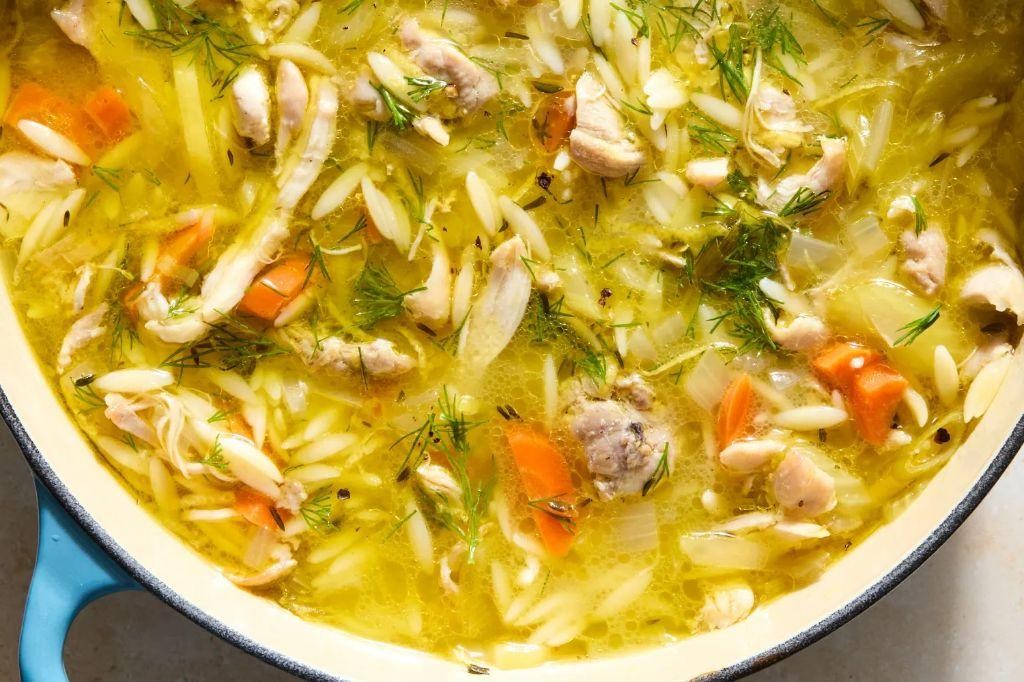 Lemon Orzo Chicken Soup