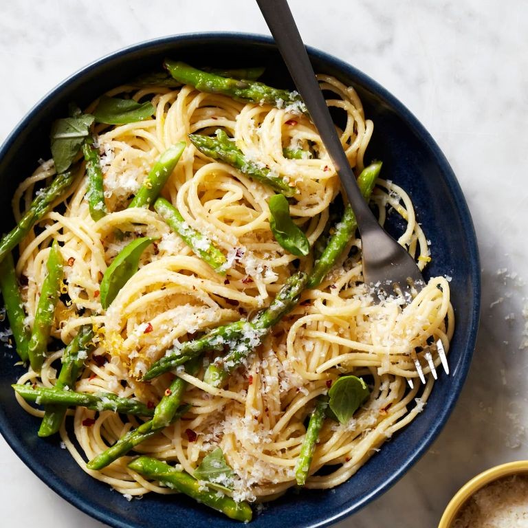 Lemon Parmesan Asparagus Pasta