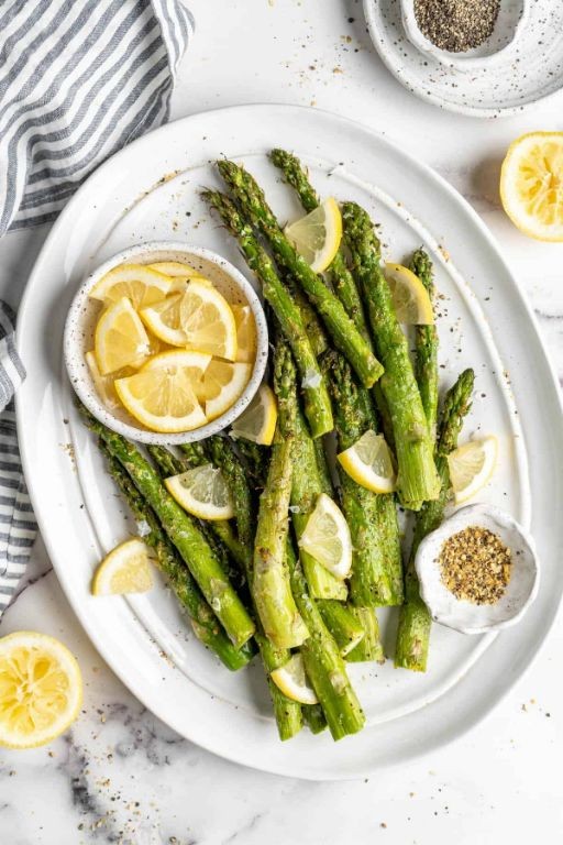 Lemon Pepper Air Fryer Oven Asparagus