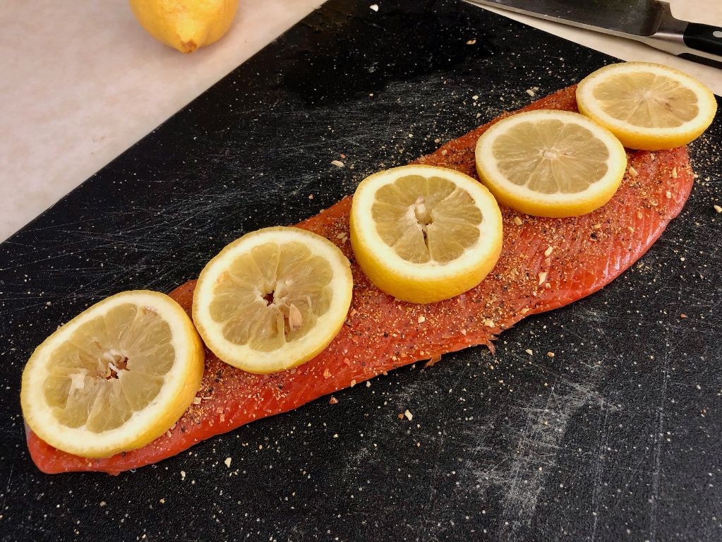 Lemon Pepper Cedar Plank Salmon