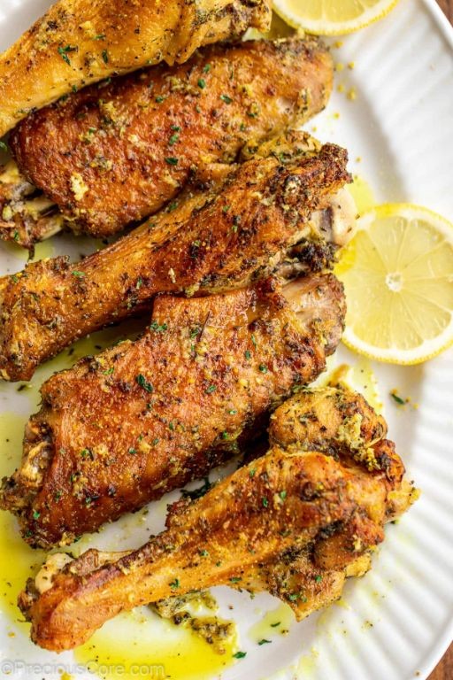 Lemon Pepper Fried Turkey with Rosemary