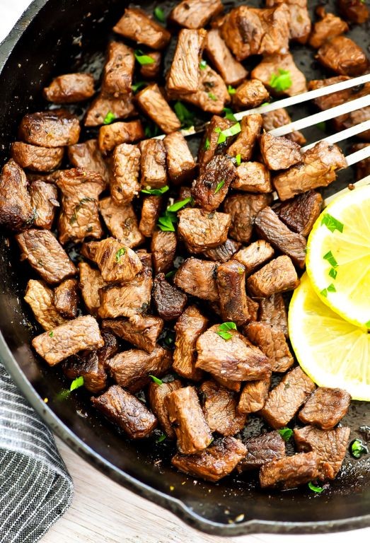 Lemon Pepper Garlic Steak