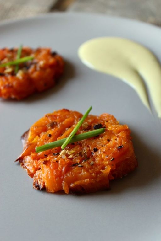 Lemon Pepper Smashed Sweet Potatoes
